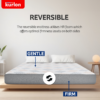 KURLON Dual Reversible Mattress, Soft & Firm Support 5 inch Double High Resilience (HR) Foam Mattress (L x W: 78 inch x 48 inch) - Kurlon